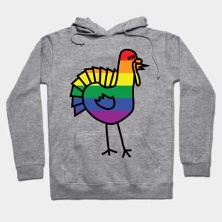 Pride Turkey at Thanksgiving Hoodie